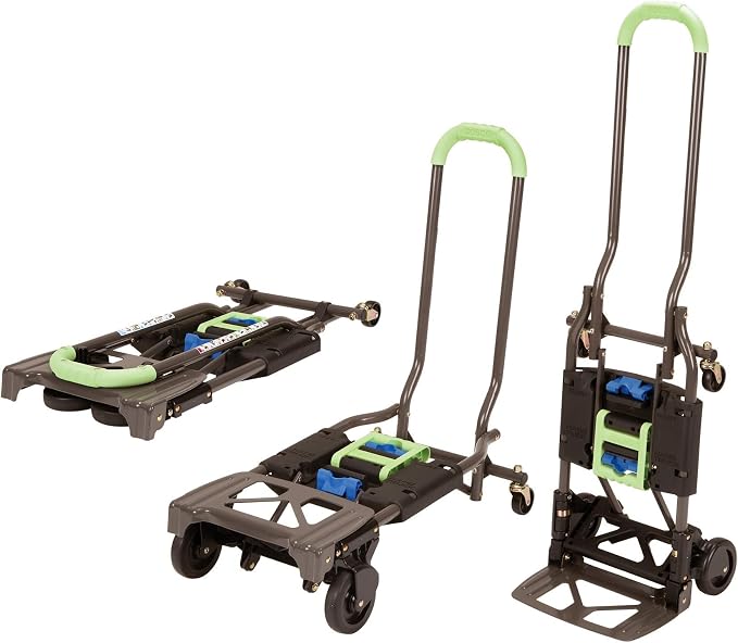 Multi-position folding utility cart/hand truck