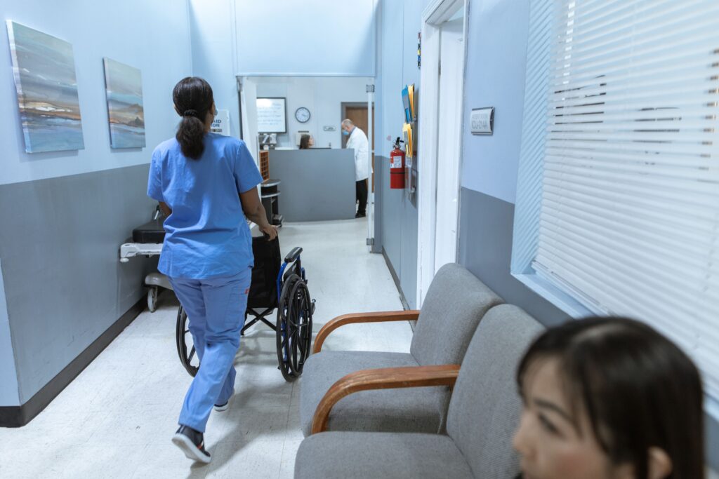 Healthcare professionals working together in a Canadian healthcare facility